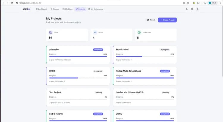 Kickly: AI-Driven MVP Planning & Execution - Image 1