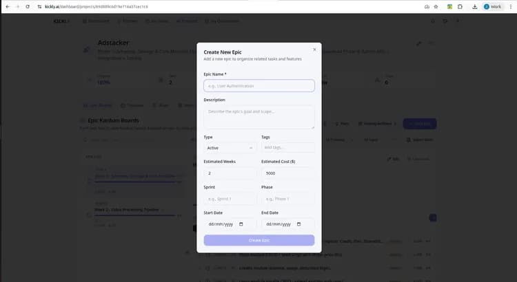 Kickly: AI-Driven MVP Planning & Execution - Image 3