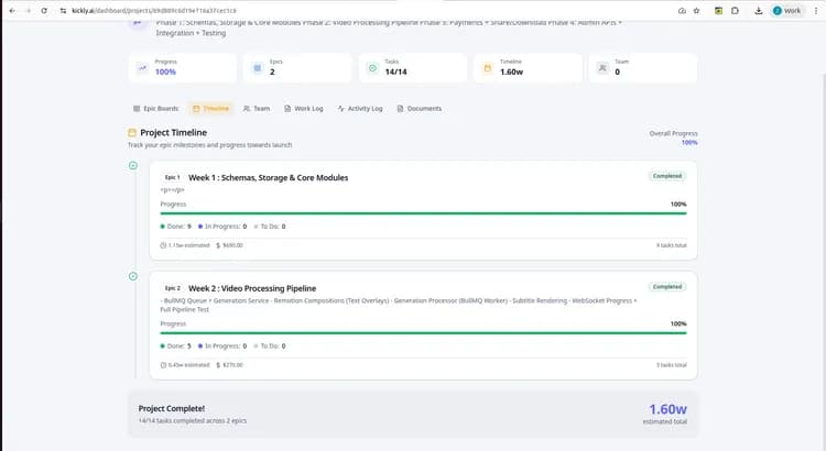 Kickly: AI-Driven MVP Planning & Execution - Image 4
