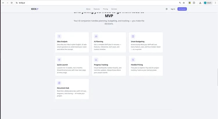 Kickly: AI-Driven MVP Planning & Execution - Image 8