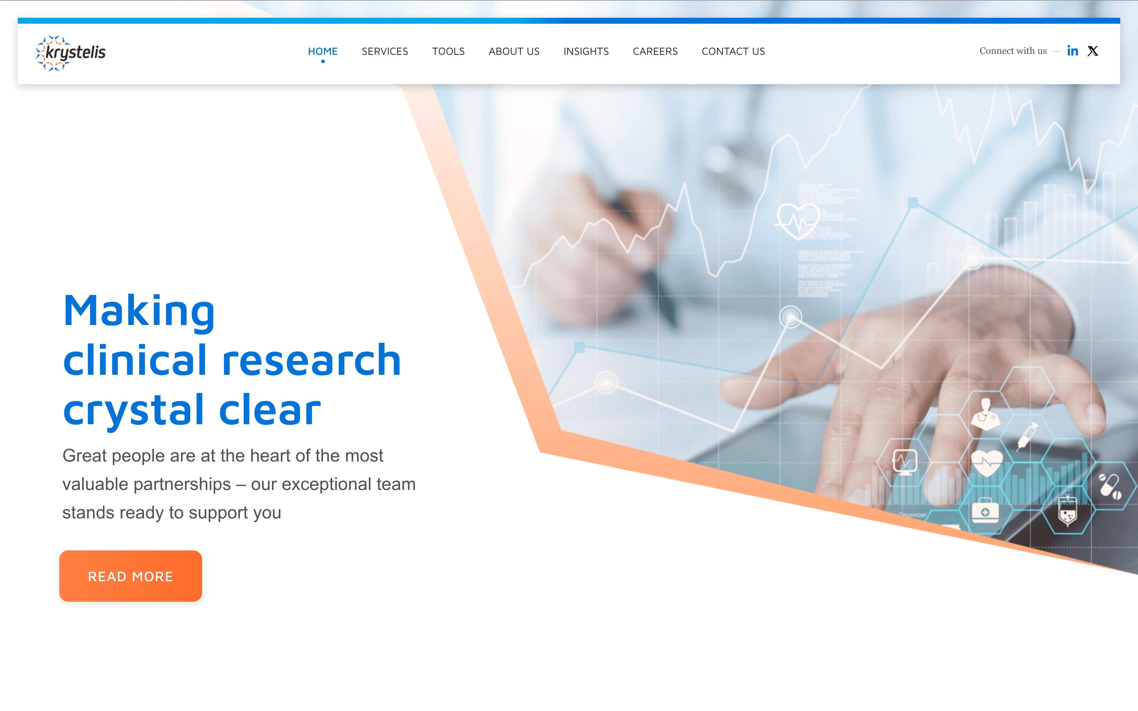 Krystelis: Website Redevelopment - Custom WordPress Theme
