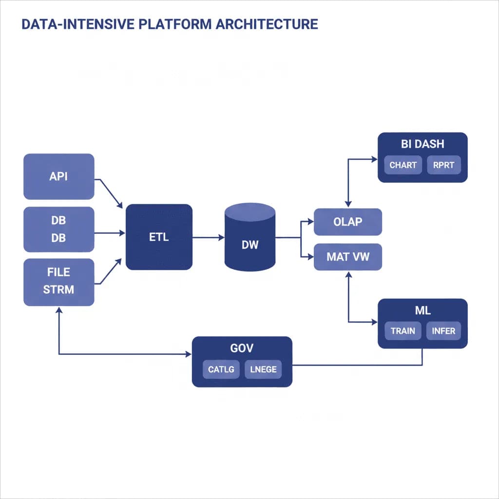 Data-Intensive Platform Architecture - System Architecture Diagram