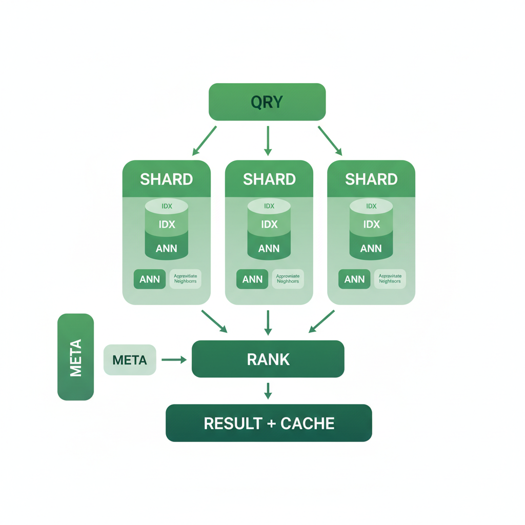 Scalable Vector Database Architecture - System Architecture Diagram